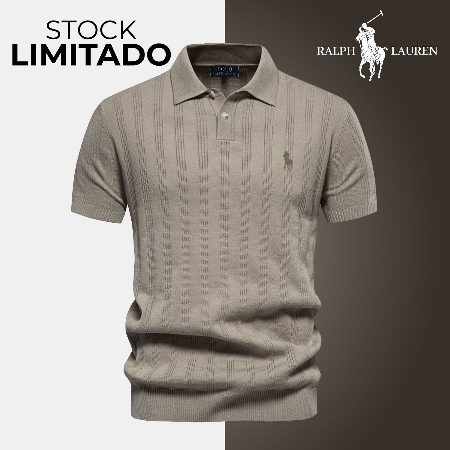 Polo Texturizado para Hombre RL - Stock Limitado
