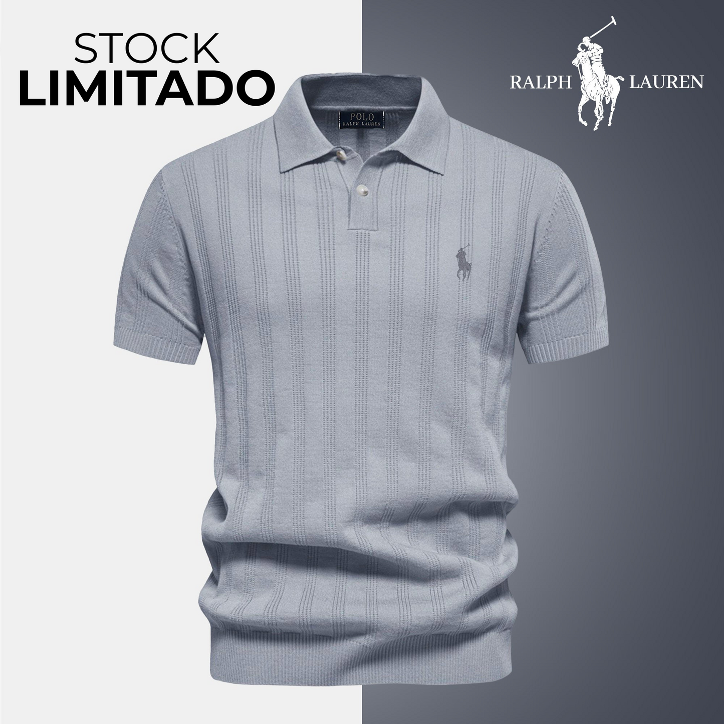 Polo Texturizado para Hombre RL - Stock Limitado
