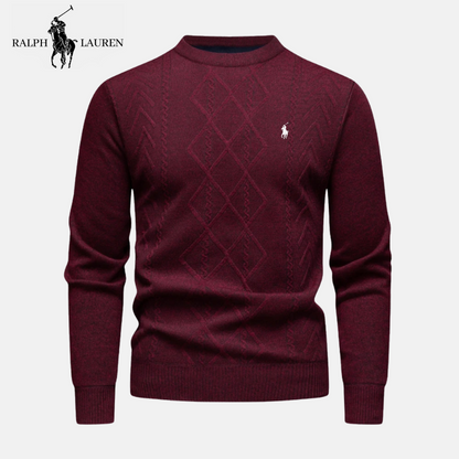 R&L Heritage Merino Wool Câble-Tajit Crew Neckar