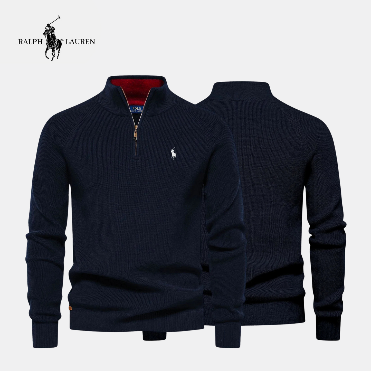 Pull Col Zippé R&L (DÉSTOCKAGE)