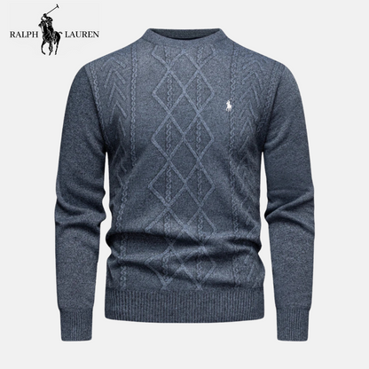 R&L Heritage Merino Wool Câble-Tajit Crew Neckar