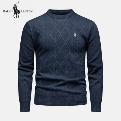 R&L Heritage Merino Wool Câble-Tajit Crew Neckar